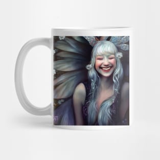 White Flower Faerie Mug